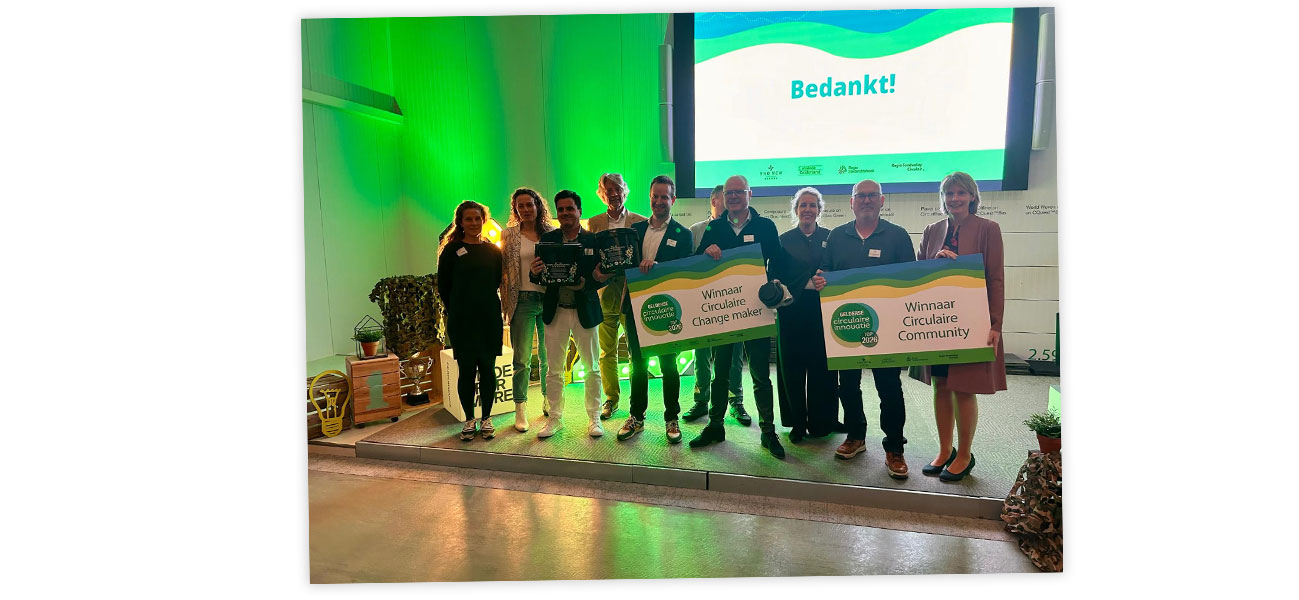 Inexeon wint de Gelderse Innovatie Top in de categorie Circulaire Changemaker